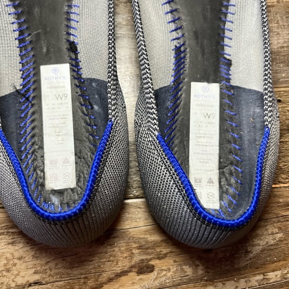 Rothy's The Point Flat in Cloud Grey Women’s Size 9 - Picture 4 of 6